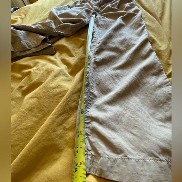Eileen Fisher Linen Blend Light Weight Wide Leg Low Rise Beige Boho Pants Size12 - Picture 6 of 13